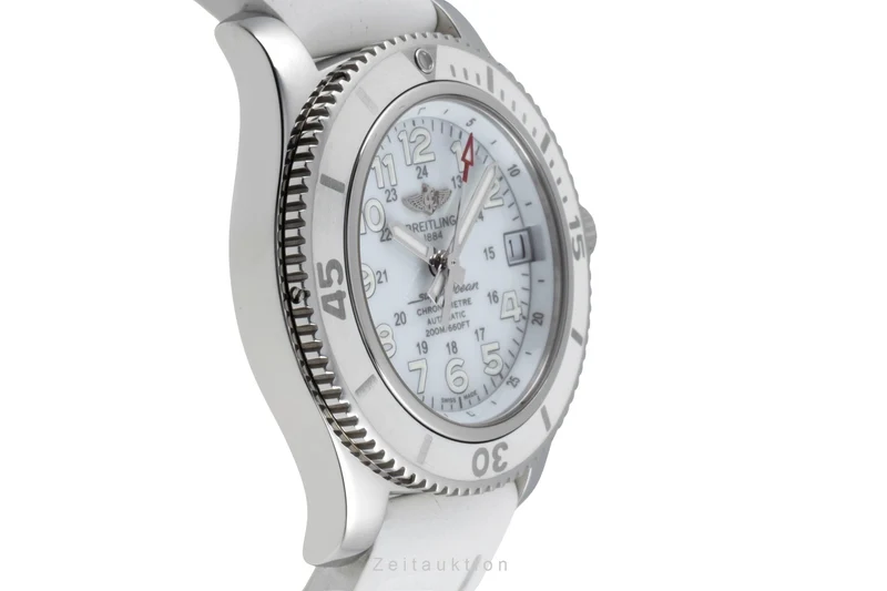 Breitling Superocean steel automatic women's watch A17312D2/A775 LP: 5050EUR [2505054]