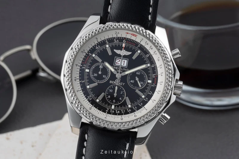 Breitling Bentley 6.75 chronograph steel automatic men's watch A44362 [2505544]