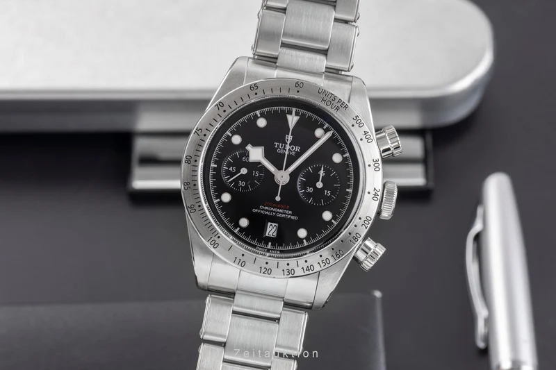 Tudor Heritage Chronograph chronograph steel automatic men's watch 79350 LP: 5760EUR [2504349]