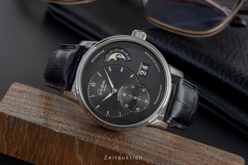 Glashütte PanoMaticLunar steel automatic men's watch 1-90-02-43-32-05 LP: 11400EUR [2505204]