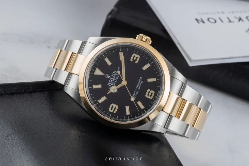 Rolex Explorer steel / gold automatic men's watch 124273 [2505623]