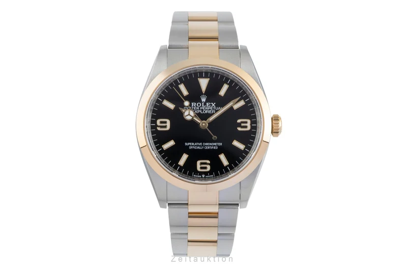 Rolex Explorer steel / gold automatic men's watch 124273 [2505623]