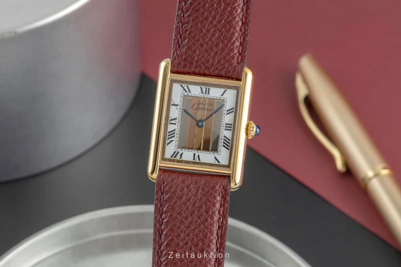 Cartier Tank silver-gilt quartz unisex 590005 [2504764]