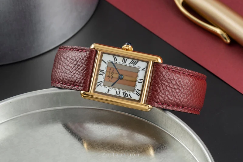 Cartier Tank silver-gilt quartz unisex 590005 [2504764]