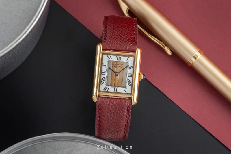 Cartier Tank silver-gilt quartz unisex 590005 [2504764]