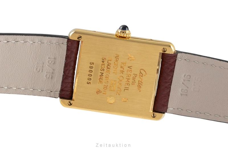 Cartier Tank silver-gilt quartz unisex 590005 [2504764]