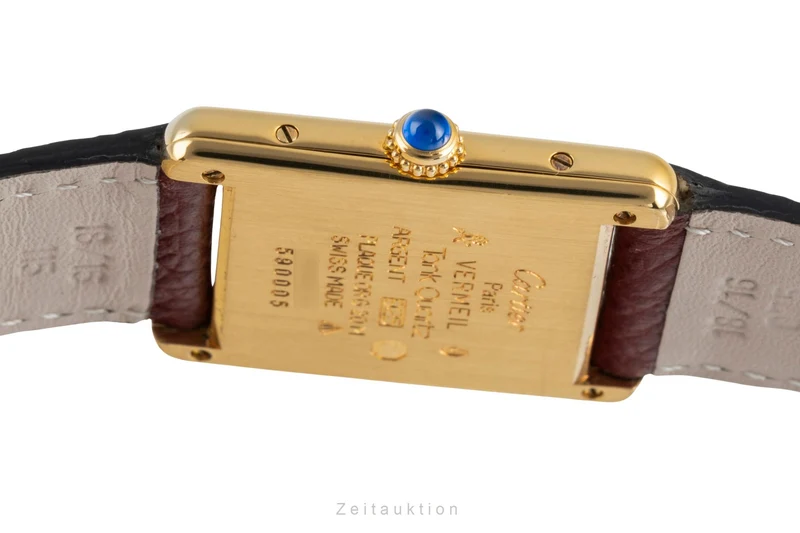 Cartier Tank silver-gilt quartz unisex 590005 [2504764]