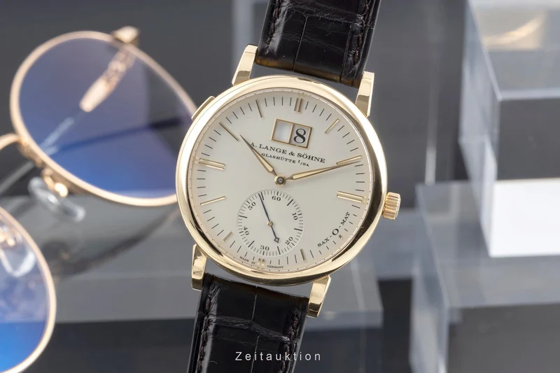A. Lange & Söhne SAX-O-MAT 18 ct gold automatic men's watch 308.021 [2505086]