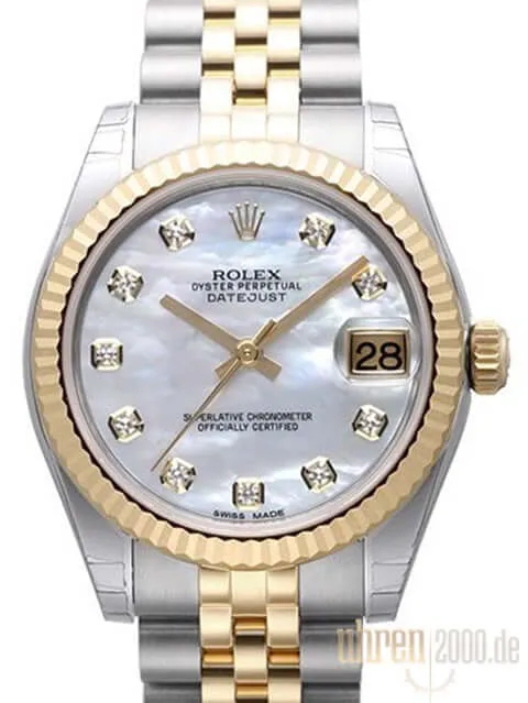 Rolex Datejust 31 178273 Perlmutt DIA Jubile-Band