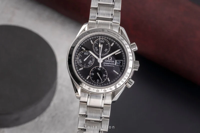 Omega Speedmaster Date chronograph steel automatic men's watch 3513.50.00 LP: 6100EUR [2504907]