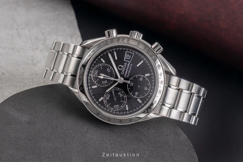 Omega Speedmaster Date chronograph steel automatic men's watch 3513.50.00 LP: 6100EUR [2504907]