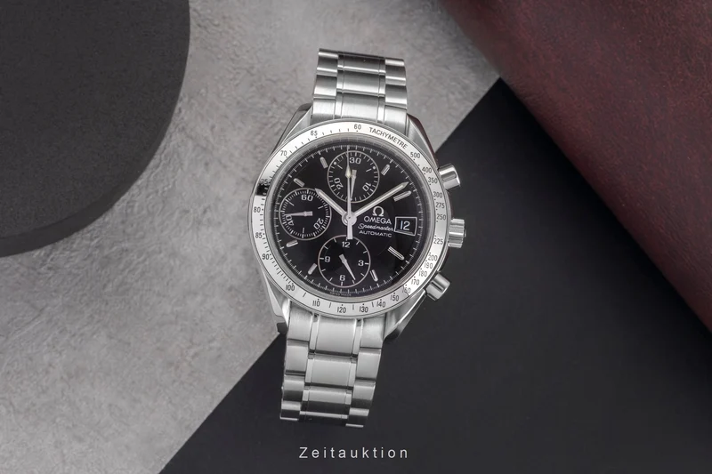 Omega Speedmaster Date chronograph steel automatic men's watch 3513.50.00 LP: 6100EUR [2504907]
