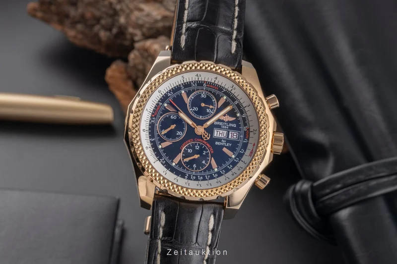 Breitling Bentley GT chronograph 18 ct gold automatic men's watch H13363 Limited [2505297]