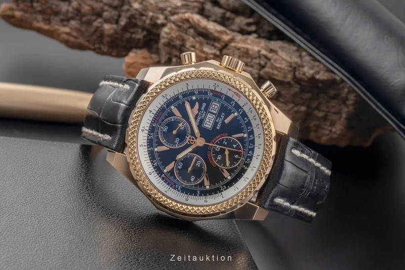 Breitling Bentley GT chronograph 18 ct gold automatic men's watch H13363 Limited [2505297]