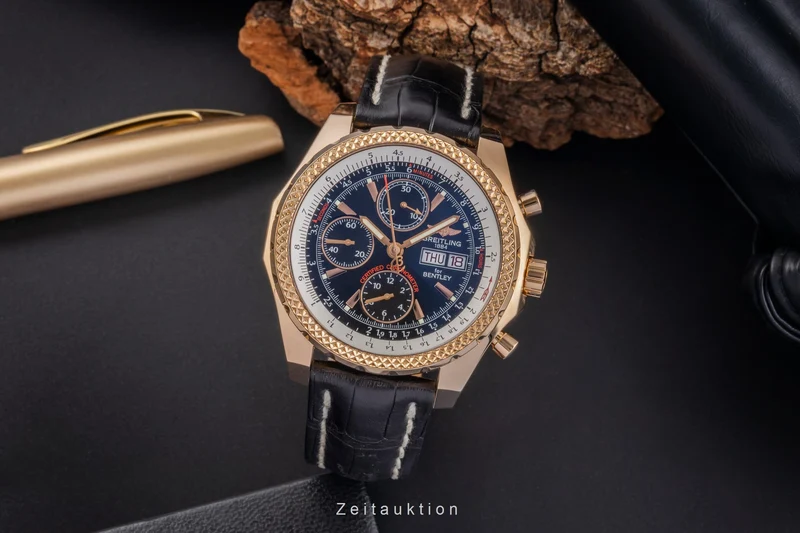 Breitling Bentley GT chronograph 18 ct gold automatic men's watch H13363 Limited [2505297]