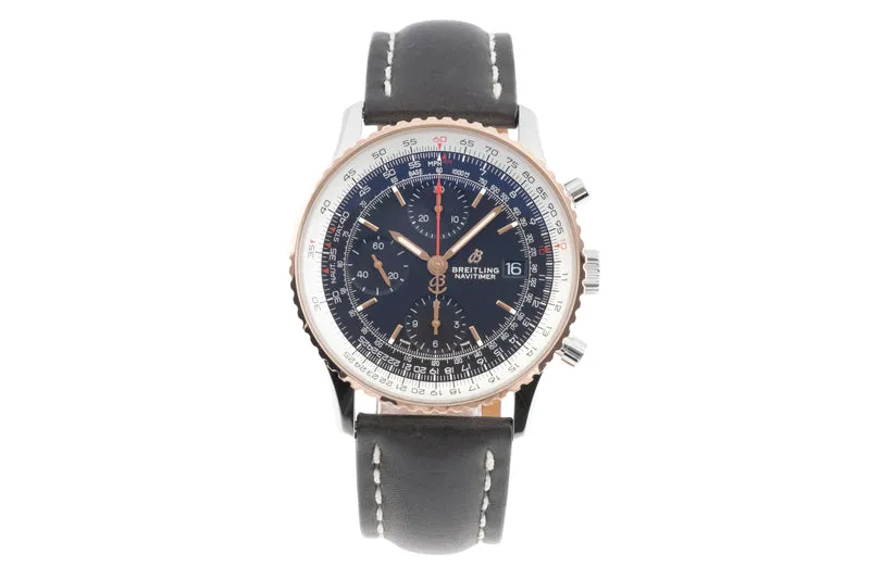 Breitling Navitimer chronograph steel / gold automatic men's watch U13324 LP: 7850EUR [2505352]
