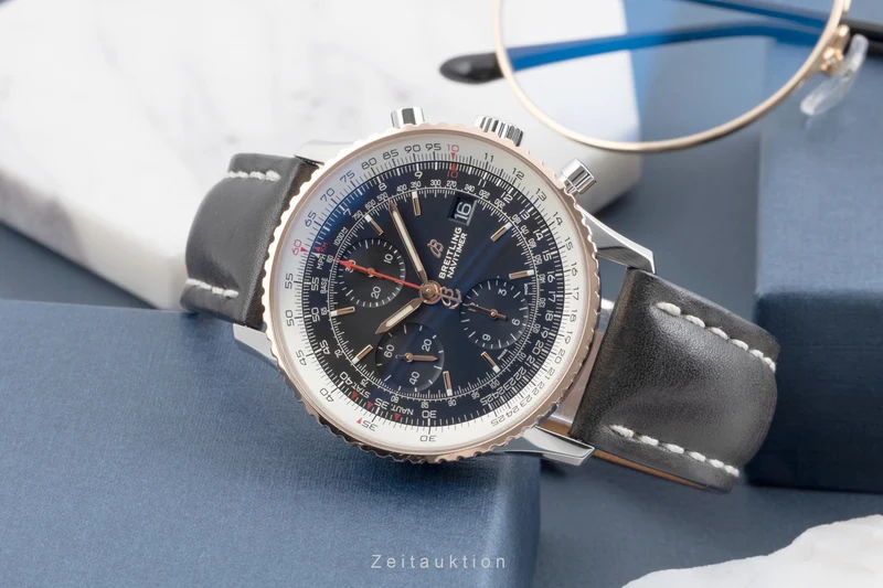 Breitling Navitimer chronograph steel / gold automatic men's watch U13324 LP: 7850EUR [2505352]