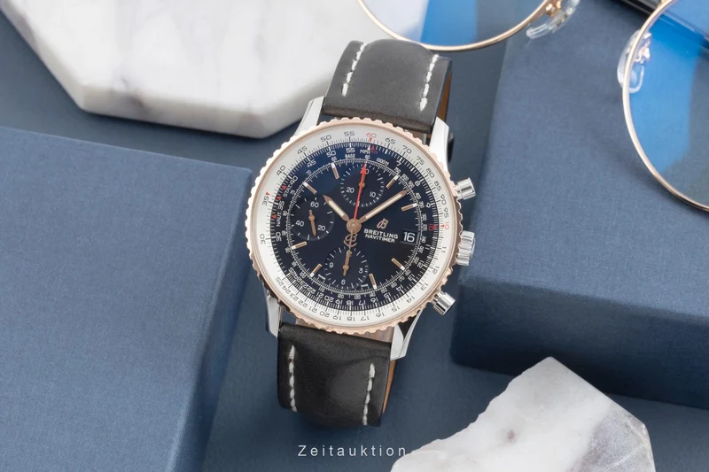 Breitling Navitimer chronograph steel / gold automatic men's watch U13324 LP: 7850EUR [2505352]
