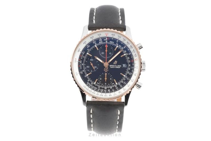 Breitling Navitimer chronograph steel / gold automatic men's watch U13324 LP: 7850EUR [2505352]