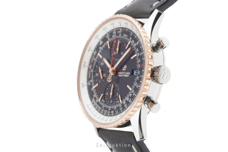 Breitling Navitimer chronograph steel / gold automatic men's watch U13324 LP: 7850EUR [2505352]