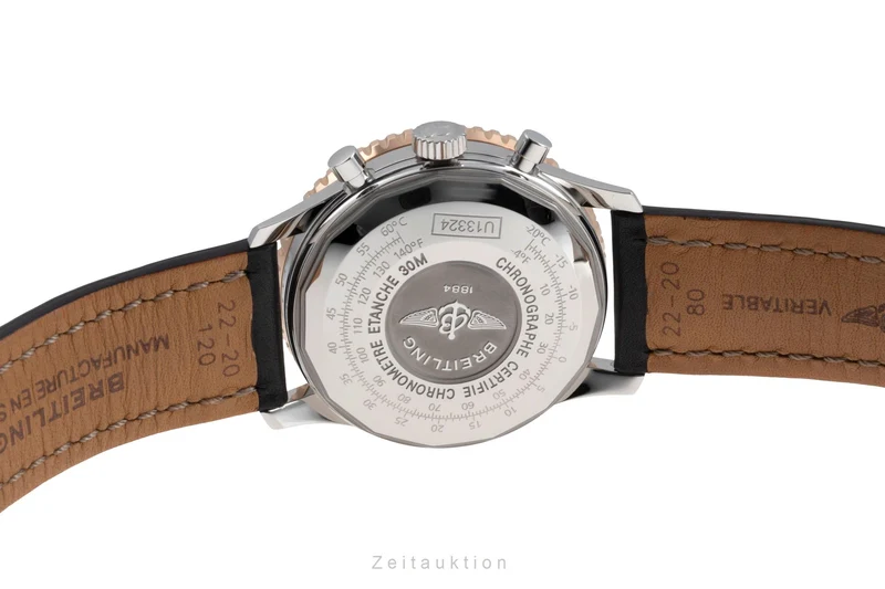 Breitling Navitimer chronograph steel / gold automatic men's watch U13324 LP: 7850EUR [2505352]