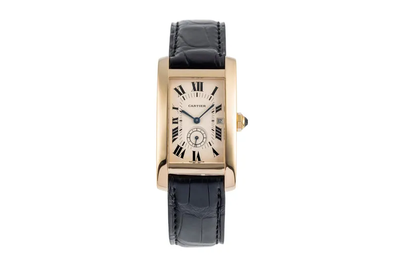 Cartier Tank Américaine 18 ct gold quartz men's watch W2600951, 8012905 [2504068]
