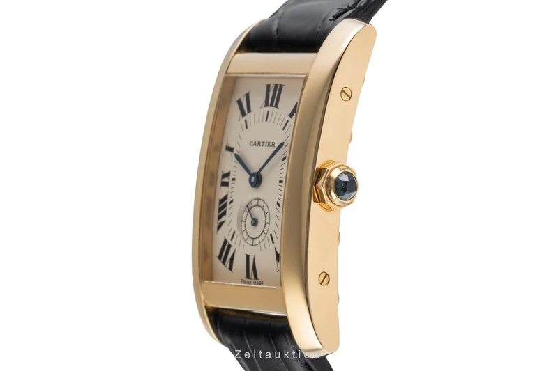 Cartier Tank Américaine 18 ct gold quartz men's watch W2600951, 8012905 [2504068]