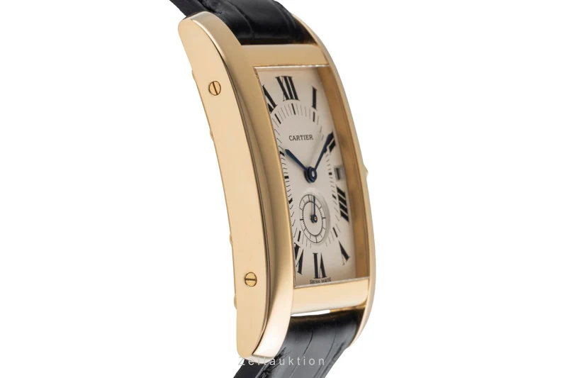 Cartier Tank Américaine 18 ct gold quartz men's watch W2600951, 8012905 [2504068]