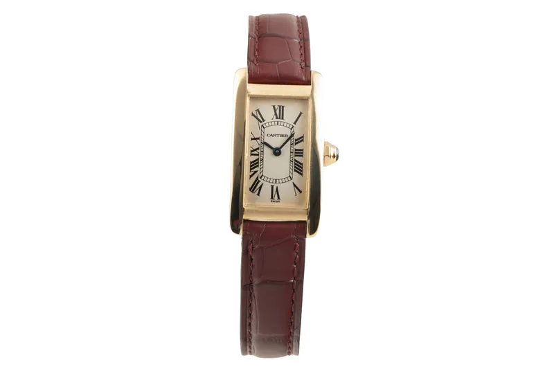 Cartier Tank Américaine 18 ct gold quartz women's watch W2601556, 1710 [2504040]