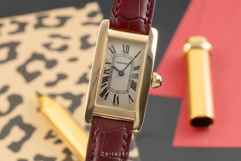 Cartier Tank Américaine 18 ct gold quartz women's watch W2601556, 1710 [2504040]