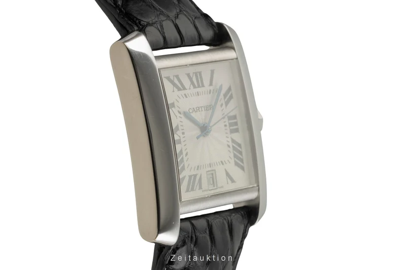 Cartier Tank Francaise 18 ct white gold automatic men's watch W5001156, 2366 [2504466]