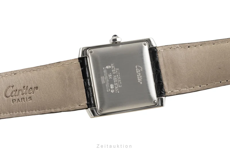 Cartier Tank Francaise 18 ct white gold automatic men's watch W5001156, 2366 [2504466]