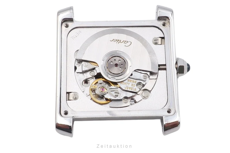 Cartier Tank Francaise 18 ct white gold automatic men's watch W5001156, 2366 [2504466]