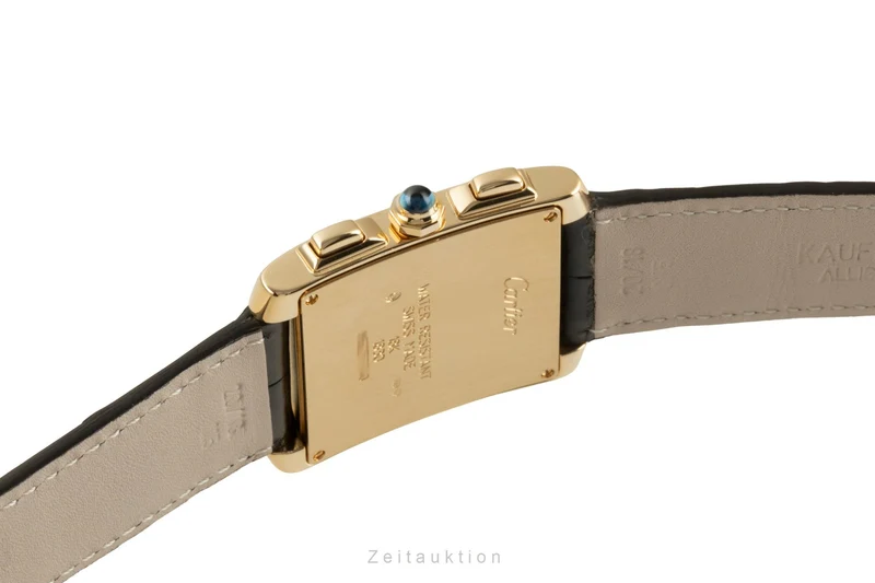 Cartier Tank Francaise chronograph 18 ct gold quartz men's watch W5000556, 1830 [2504293]