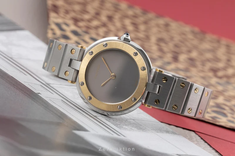 Cartier Santos Ronde steel / gold quartz women's watch 8191 [2505476]