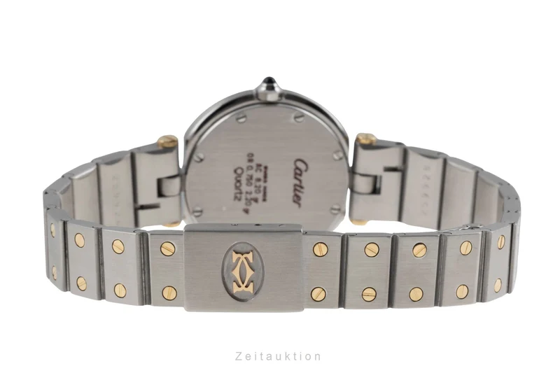 Cartier Santos Ronde steel / gold quartz women's watch 8191 [2505476]