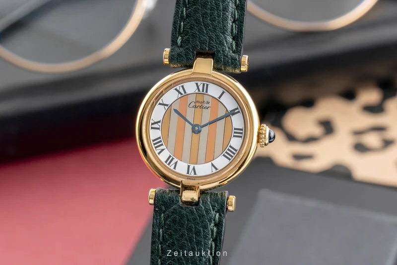 Cartier Vendome silver-gilt quartz women's watch 590004 [2503788]