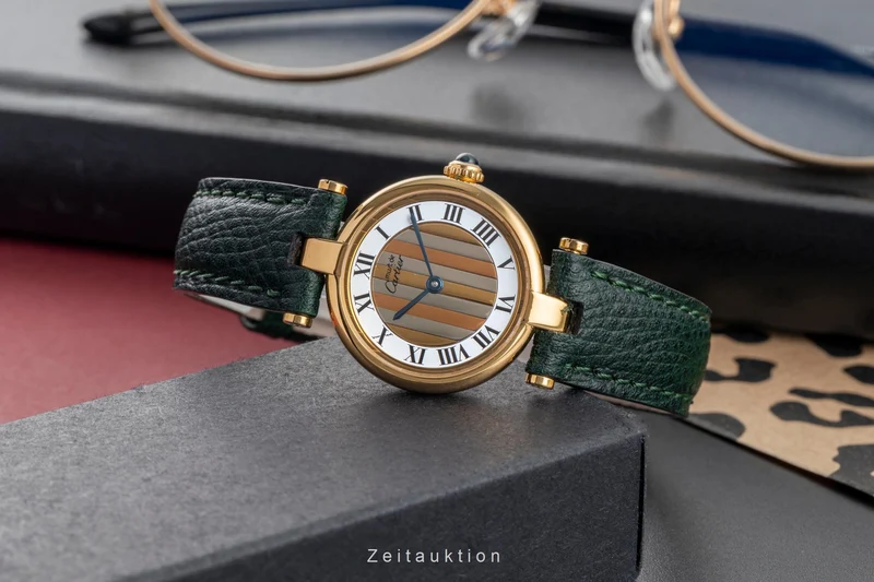 Cartier Vendome silver-gilt quartz women's watch 590004 [2503788]