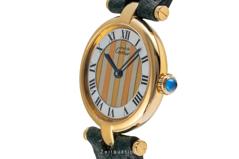Cartier Vendome silver-gilt quartz women's watch 590004 [2503788]