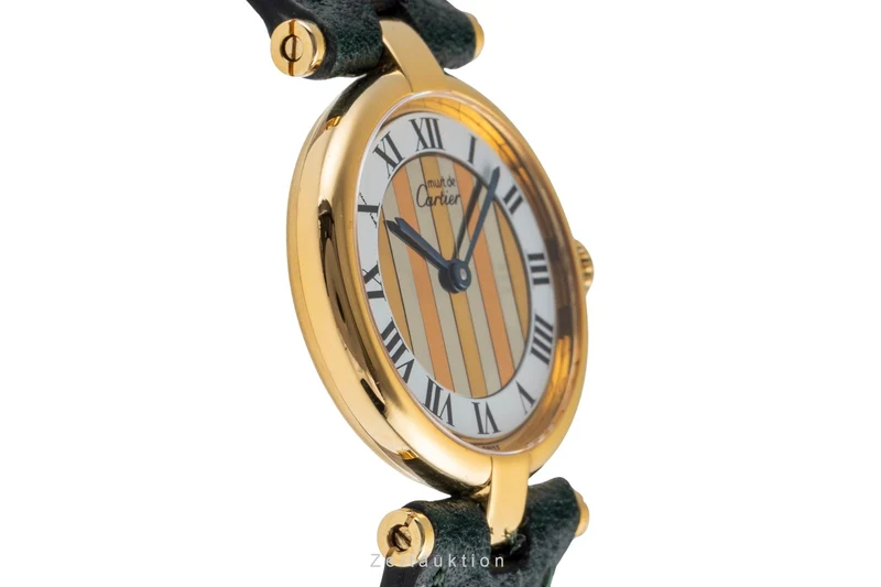 Cartier Vendome silver-gilt quartz women's watch 590004 [2503788]