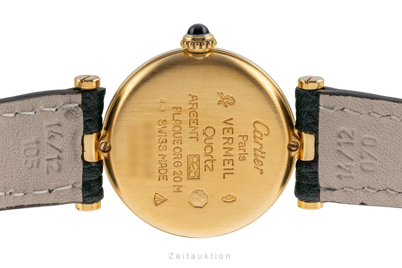 Cartier Vendome silver-gilt quartz women's watch 590004 [2503788]