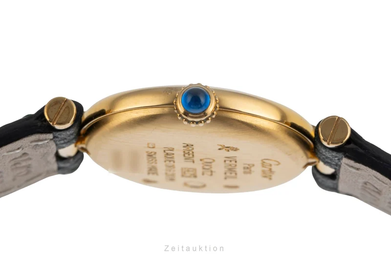 Cartier Vendome silver-gilt quartz women's watch 590004 [2503788]