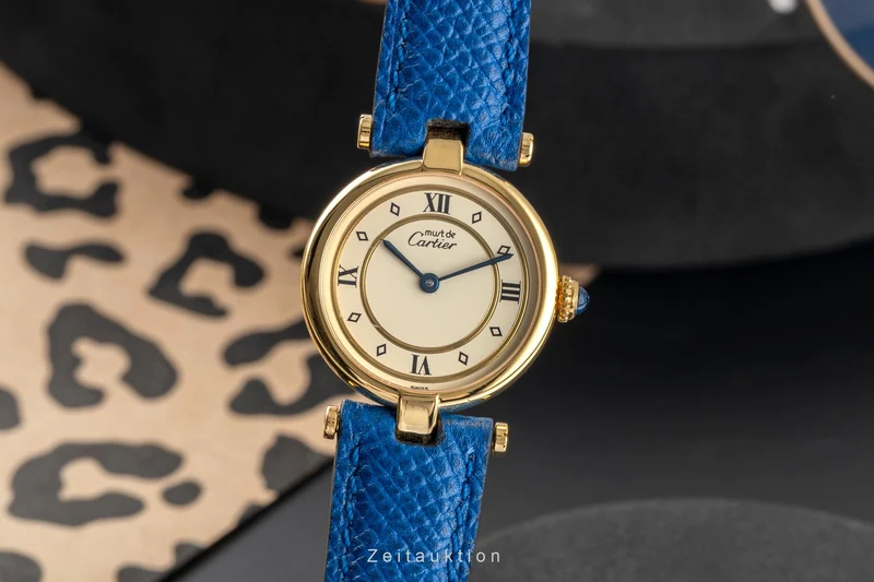 Cartier Vendome silver-gilt quartz women's watch 590004 [2504011]
