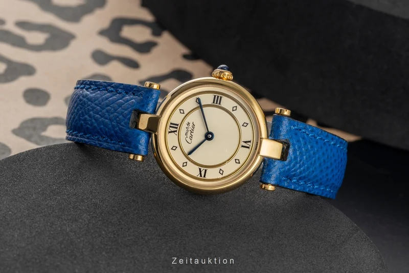 Cartier Vendome silver-gilt quartz women's watch 590004 [2504011]