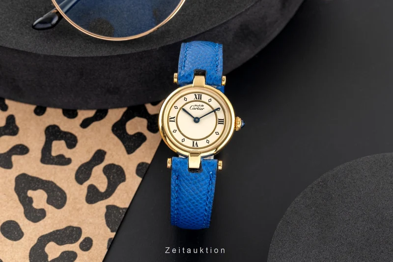 Cartier Vendome silver-gilt quartz women's watch 590004 [2504011]