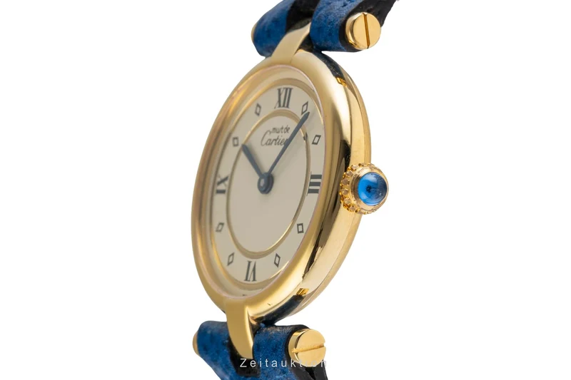 Cartier Vendome silver-gilt quartz women's watch 590004 [2504011]