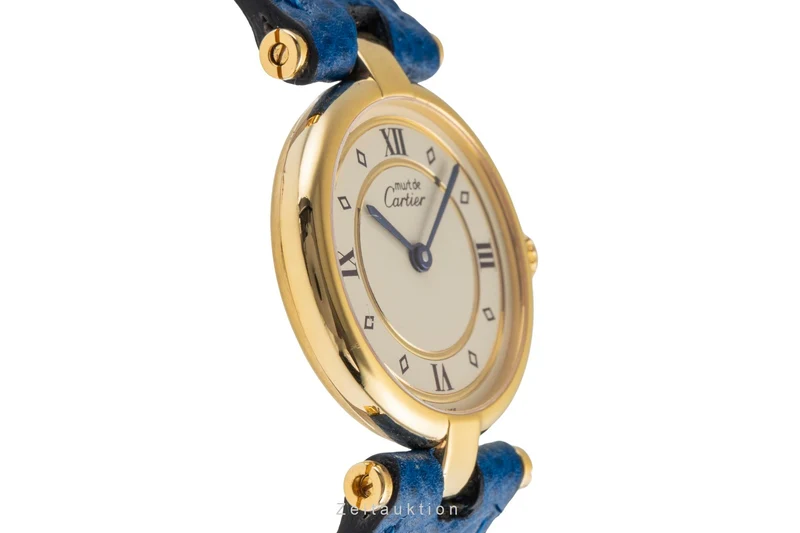 Cartier Vendome silver-gilt quartz women's watch 590004 [2504011]