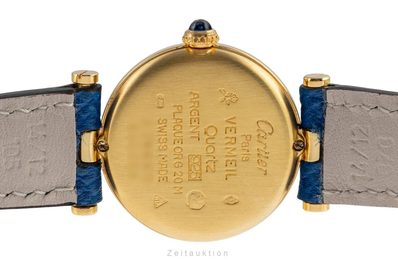 Cartier Vendome silver-gilt quartz women's watch 590004 [2504011]