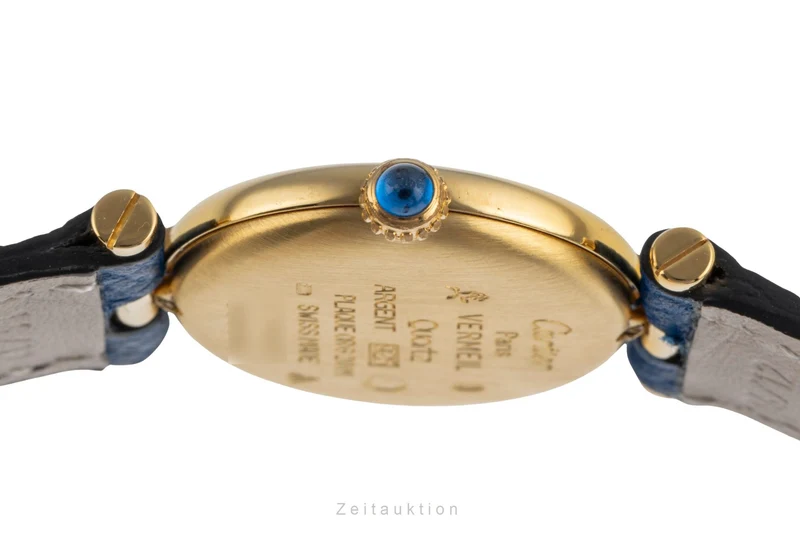 Cartier Vendome silver-gilt quartz women's watch 590004 [2504011]