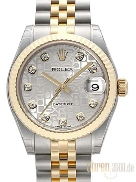 Rolex Datejust 31 178273 Silber Jubile DIA Jubile-Band